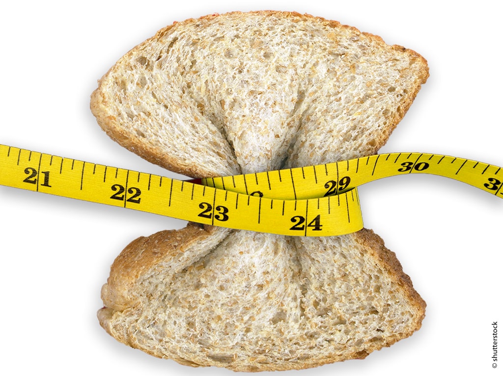 Bread With Measuring Tape Around