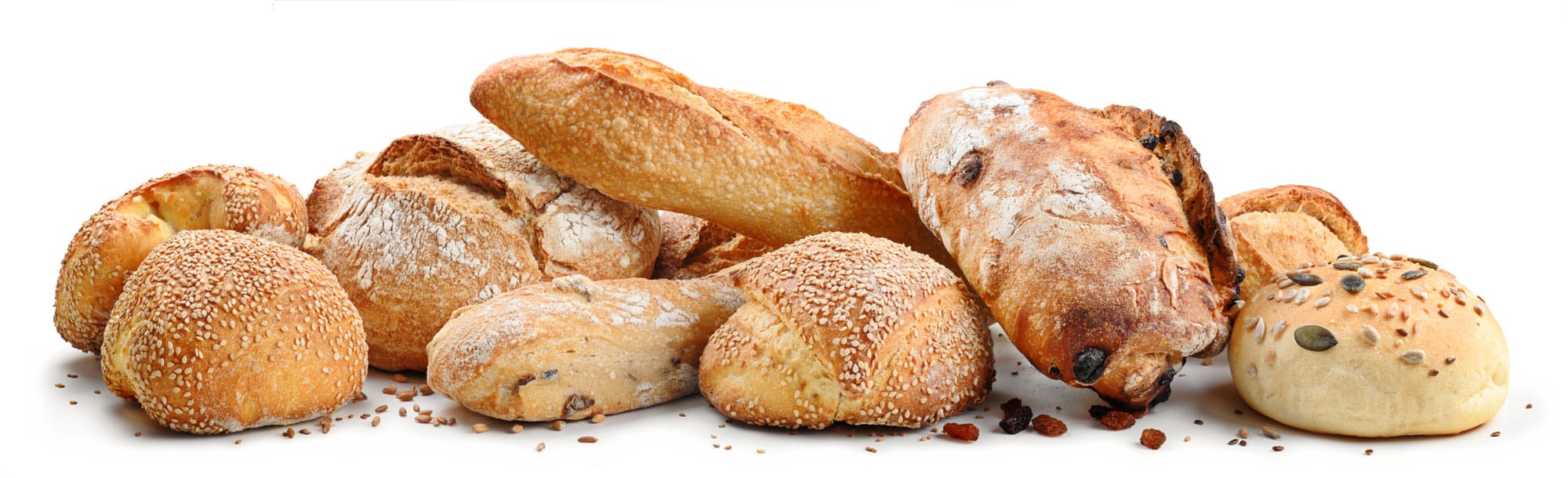 Various Types Of Breads With Seeds Bread And Gluten
